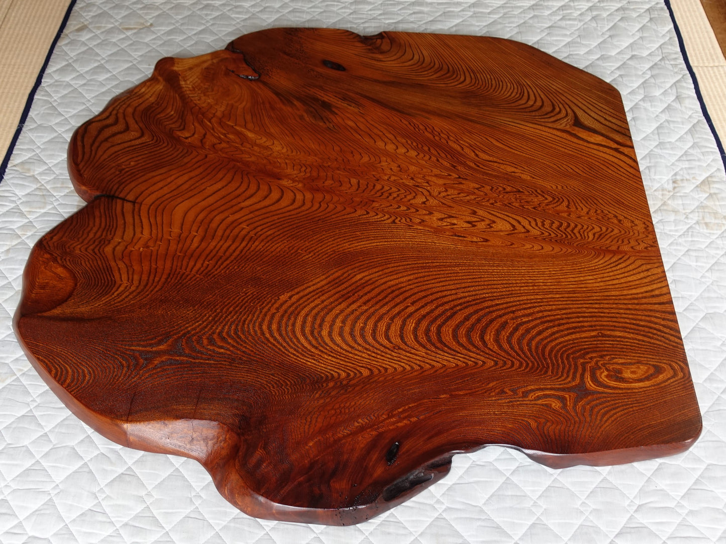 Zelkova board for table