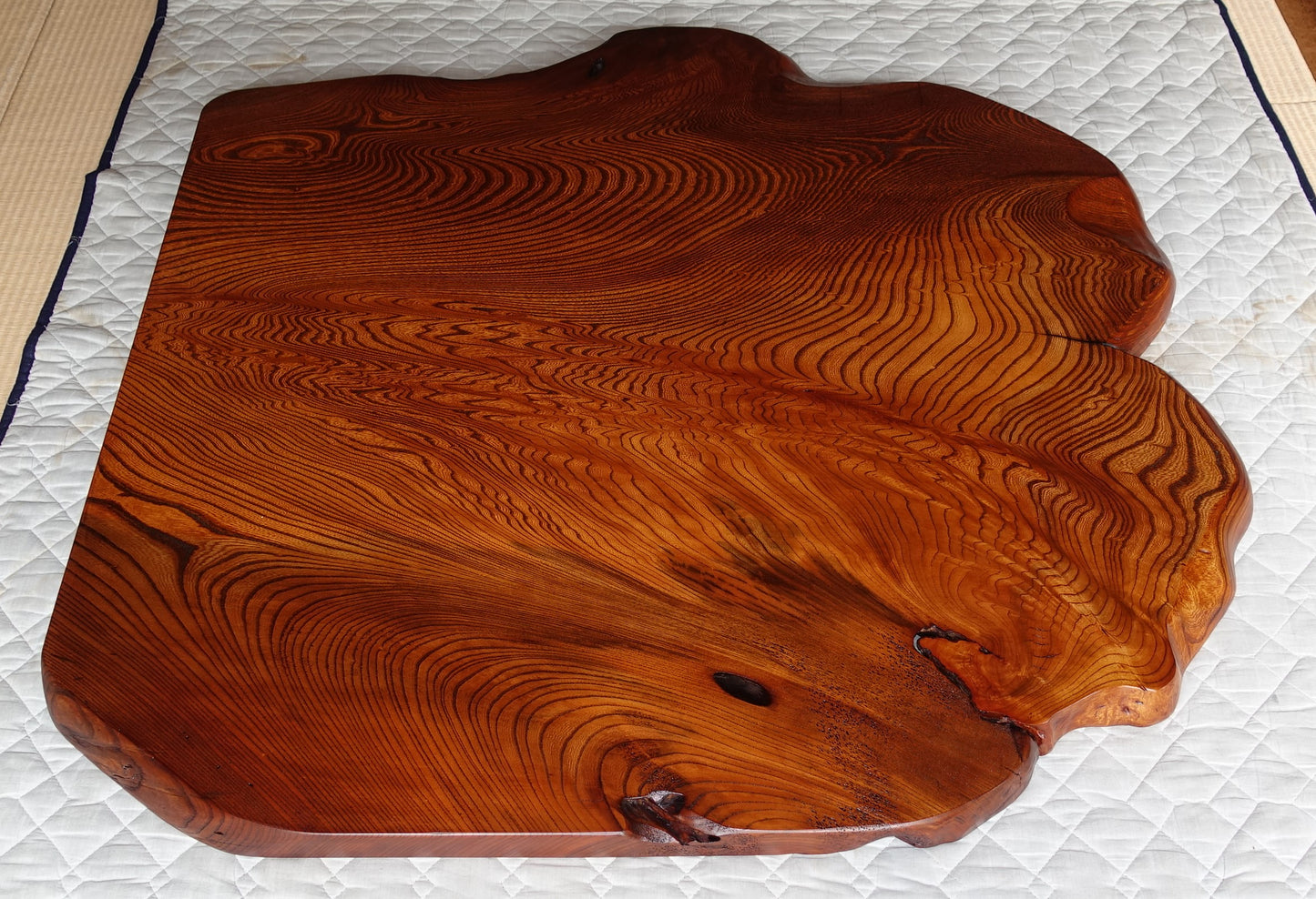 Zelkova board for table